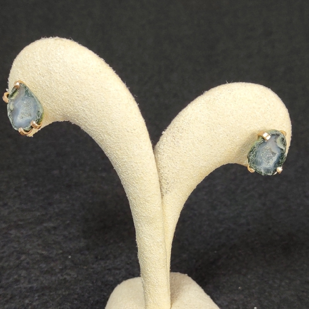 Mexican Tabasco Geode Earrings